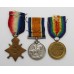 WW1 1914-15 Star Medal Trio - Pte. G. Cooke, Norfolk Regiment - Accidentally Drowned