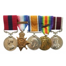 WW1 Distinguished Conduct Medal and Meritorious Service Medal Group of Five - Sjt. W. Spick, 2nd Bn. Nottinghamshire & Derbyshire Regiment (Sherwood Foresters)