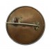 Argyll & Sutherland Highlanders Mother of Pearl & Silver Rim Sweetheart Brooch