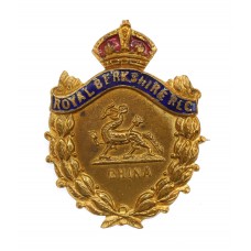 Royal Berkshire Regiment Brass & Enamel Sweetheart Brooch