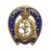 Royal Army Medical Corps (R.A.M.C.) Good Luck Horseshoe Sweetheart Brooch