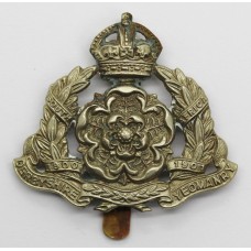 Derbyshire Yeomanry Cap Badge - King's Crown (White Metal)