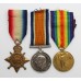 WW1 1914-15 Star Medal Trio - Sjt. D.J. Comtesse, North Staffordshire Regiment