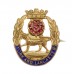 York & Lancaster Regiment Brass & Enamel Sweetheart Brooch