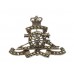 Royal Artillery Silver & Marcasite Sweetheart Brooch - Queen's Crown