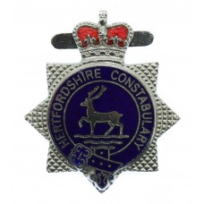 Hertfordshire Constabulary Enamelled Warrant Card Badge