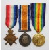 WW1 1914-15 Star Medal Trio - L.Cpl. R. Rossington, 2nd Bn. Notts & Derby Regiment (Sherwood Foresters) - Died of Wounds