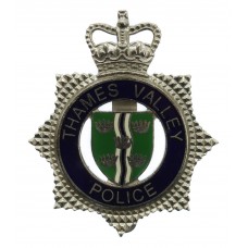 Thames Valley Police Enamelled Cap Badge - Queen's Crown