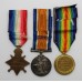 WW1 1914-15 Star Medal Trio - L.Cpl. R. Rossington, 2nd Bn. Notts & Derby Regiment (Sherwood Foresters) - Died of Wounds