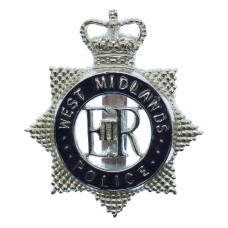 West Midlands Police Enamelled Cap Badge - Queen's Crown