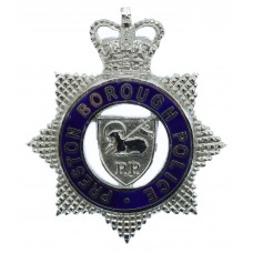 Preston Borough Police Senior Officer's Enamelled Cap Badge - Queen's Crown