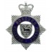 Preston Borough Police Senior Officer's Enamelled Cap Badge - Queen's Crown