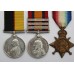 Queen's Sudan Medal, QSA (3 Clasps), WW1 1914-15 Star Trio and Khedives Sudan Clasp - Khartoum) Medal Group of Six - Pte. - A.Sjt. W. Preston, Grenadier Guards & Royal Fusiliers
