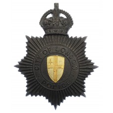 City of London Police Black Star Helmet Plate - King's Crown