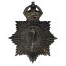 City of London Police Black Star Helmet Plate - King's Crown