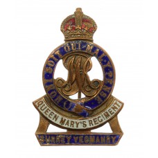 WWI Surrey Yeomanry (Queen Mary's Regiment) Brass & Enamel Sw