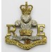 Royal Monmouthshire Royal Engineers Bi-Metal Cap Badge - Queen's Crown