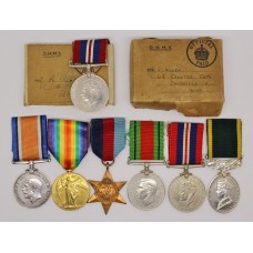 WW1 British War & Victory Medal, WW2 and Territorial Efficiency Medal Group - Pte. L. Allen, 12th ( Sheffield City Pals) Bn. York & Lancaster Regiment & Royal Army Ordnance Corps