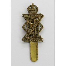 13th/18th Royal Hussars Cap Badge - King's Crown