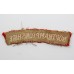 Northamptonshire Regiment (NORTHAMPTONSHIRE) Cloth Shoulder Title