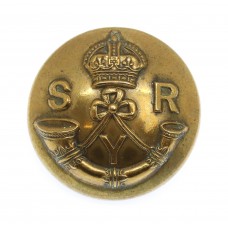 Sherwood Rangers Yeomanry Officer's Button - King's Crown (Large)
