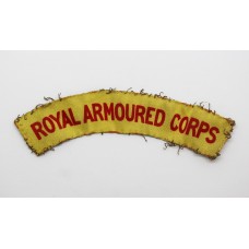 WW2 Royal Armoured Corps Printed Shoulder Title
