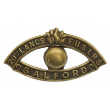 WWI 20th (Salford Pals) Bn. Lancashire Fusiliers (20TH LANCS FUSLRS/SALFORD) Shoulder Title