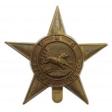 Federated Malay States Railway Police Cap Badge