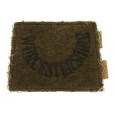 Worcestershire Regiment (WORCESTERSHIRE) WW2 Cloth Slip On Shoulder Title