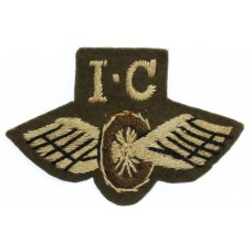 British Army Driver Internal Combustion (I.C.) Winged Wheel Cloth Proficiency Arm Badge