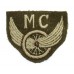 British Army Motor Cyclists (M.C.) Winged Wheel Cloth Proficiency Arm Badge