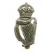 18th County of London Bn. (London Irish Rifles) London Regiment Cap Badge - King's Crown
