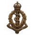 Royal Army Medical Corps (R.A.M.C.) Brass Cap Badge - King's Crown