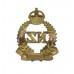 New Zealand Expeditionary Force (N.Z.E.F.) Collar Badge - King's Crown