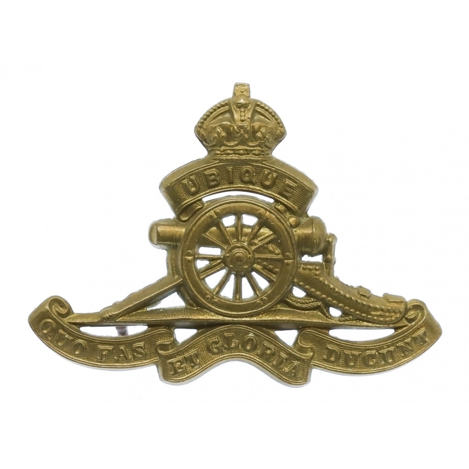 Canadian Field Artillery Cap Badge - King's Crown