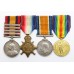 Queen's South Africa Medal (Clasps - Cape Colony, Orange Free State, Transvaal, South Africa 1902) and 1914 Mons Star Trio - Pte. B. Duckworth, Loyal North Lancashire Regiment M.I.