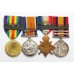 Queen's South Africa Medal (Clasps - Cape Colony, Orange Free State, Transvaal, South Africa 1902) and 1914 Mons Star Trio - Pte. B. Duckworth, Loyal North Lancashire Regiment M.I.