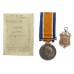 WW1 British War Medal (Sole Entitlement) with Box of Issue and Hallmarked Silver Naval Sports Cranwell Winners Medallion - A.M.1 C. Parker, Royal Naval Air Service