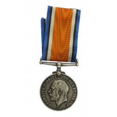 WW1 British War Medal - Pte. F. Feather, Lancashire Fusiliers