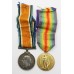 WW1 British War Medal, Victory Medal and Memorial Plaque - Pte. T. Findlow, 1st Bn. South Wales Borderers - K.I.A.