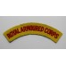 Royal Armoured Corps (ROYAL ARMOURED CORPS) Cloth Shoulder Title