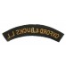 Oxfordshire & Buckinghamshire Light Infantry (OXFORD & BUCKS L.I.) Cloth Shoulder Title