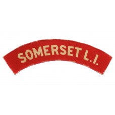 Somerset Light Infantry (SOMERSET L.I.) WW2 Printed Shoulder Title