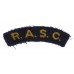 Royal Army Service Corps (R.A.S.C.) Cloth Shoulder Title