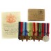 WW2 Merchant Navy Casualty Medal Group of Five - Chief Electrical Articifer J.L. Thompson, M.V. Port Victor, Merchant Navy