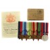 WW2 Merchant Navy Casualty Medal Group of Five - Chief Electrical Artificer J.L. Thompson, M.V. Port Victor, Merchant Navy