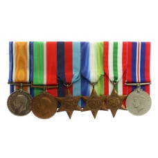 WW1 and WW2 Merchant Navy Medal Group of Six - 2nd Engineer George H. Cooper, Merchant Navy