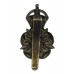 Yorkshire Dragoons Blackened Brass Cap Badge - King's Crown