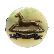 West Yorkshire Regiment Mother of Pearl Sweetheart Brooch