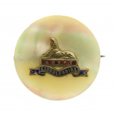Lincolnshire Regiment Mother of Pearl Sweetheart Brooch